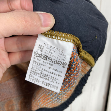 【Unisex L オレンジ系】 The North Face ( ザ・ノースフェイス ) ノルディック ハーフ ドーム セーター Nordic Half Dome Sweater ヘリテージオレンジ / マラードブルー ノルディック柄 ジャカードニット 静電ケア ポ