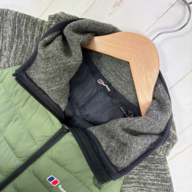 【Men's S グリーン系】 Berghaus ( バーグハウス ) デューンライン ハイブリッド フリース ジャケット Duneline Hybrid FL Jacket 化繊ダウン ウェア トップス アウター ジャケット 化繊インサレーション z0005910