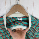 【Men's L グリーン系】 Bring ( ブリング ) ドライコットニー マルチボーダー ティーシャツ DRYCOTTONY MULTI BORDER T-SHIRT ポリエステル ウェア トップス インナー シャツ ショートスリーブTシャツ クルーネック 化-3