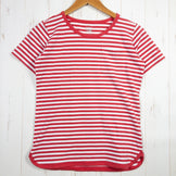 【Women's S アイボリー系】 The North Face ( ザ・ノースフェイス ) マキシフレッシュ ショートスリーブ ボーダー ポリエステル ウェア トップス インナー シャツ ショートスリーブTシャツ クルーネック コットン z00052016 コットン - 【公式】2ndGEAR（セカンドギア）Webショップ【登山用品・アウトドア用品専門 買取販売店】