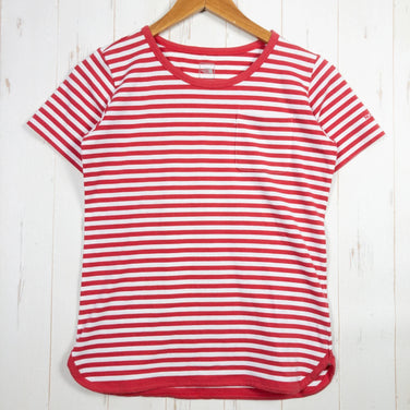 【Women's S アイボリー系】 The North Face ( ザ・ノースフェイス ) マキシフレッシュ ショートスリーブ ボーダー ポリエステル ウェア トップス インナー シャツ ショートスリーブTシャツ クルーネック コットン z00052016 コットン - 【公式】2ndGEAR（セカンドギア）Webショップ【登山用品・アウトドア用品専門 買取販売店】