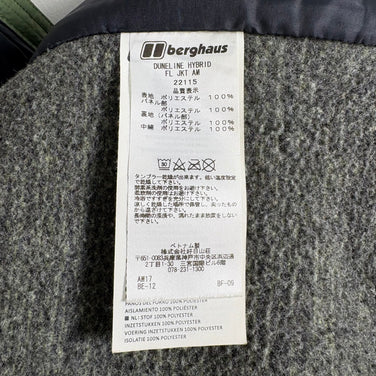 【Men's S グリーン系】 Berghaus ( バーグハウス ) デューンライン ハイブリッド フリース ジャケット Duneline Hybrid FL Jacket 化繊ダウン ウェア トップス アウター ジャケット 化繊インサレーション z0005910