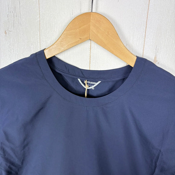 【Unisex XS ブルー系】 Houdini ( フーディニ ) ウェザー ティー Weather Tee 159784 BUCKET BLUE z00055957 BUCKET BLUE 化繊 ショートスリーブTシャツ クルーネック インナー シャツ トップス