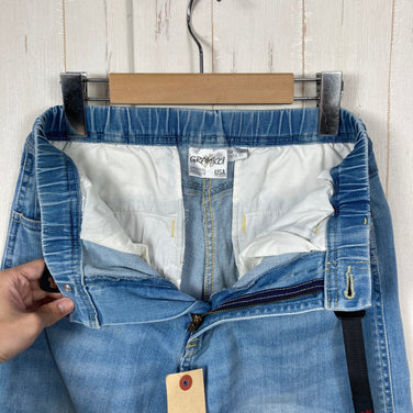 【Women's XS ブルー系】 Gramicci ( グラミチ ) デニム ファイブ ポケット ワイド パンツ Denim Five Pocket Wide Pants コットン ウェア ボトムス ロングパンツ コットン z00060523  コットン ロングパンツ