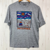 【Men's S グレー系】 2021 Patagonia ( パタゴニア ) キャプリーン クール デイリー グラフィック シャツ Capilene Cool Daily Graphic Shirt ポリエステル ウェア トップス インナー シャツ ショートスリ