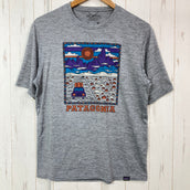【Men's S グレー系】 2021 Patagonia ( パタゴニア ) キャプリーン クール デイリー グラフィック シャツ Capilene Cool Daily Graphic Shirt ポリエステル ウェア トップス インナー シャツ ショートスリ