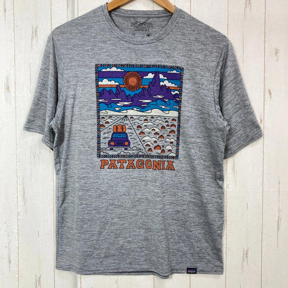 【Men's S グレー系】 2021 Patagonia ( パタゴニア ) キャプリーン クール デイリー グラフィック シャツ Capilene Cool Daily Graphic Shirt ポリエステル ウェア トップス インナー シャツ ショートスリ