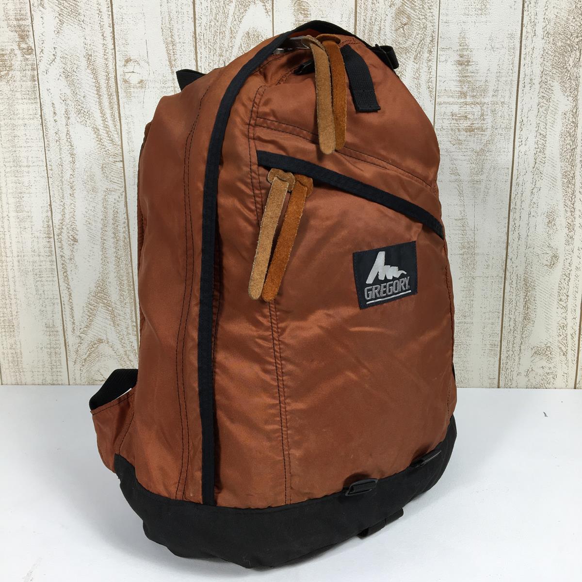 [OneSize Orange] Gregory 经典背包 26L 生锈银色标签旧标签美国制造背包难以获得生锈背包容量 [~29L] 背包袋压力