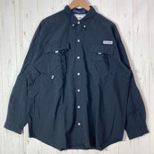 【Men's L ブラック系】 Columbia ( コロンビア ) バハマ 2 ロングスリーブ シャツ Bahama II L S Shirt PFGシリーズ ナイロン ウェア トップス インナー シャツ ロングスリーブシャツ 化繊 z00059490  化繊 ロ