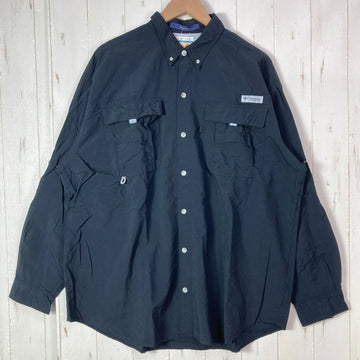【Men's L ブラック系】 Columbia ( コロンビア ) バハマ 2 ロングスリーブ シャツ Bahama II L S Shirt PFGシリーズ ナイロン ウェア トップス インナー シャツ ロングスリーブシャツ 化繊 z00059490  化繊 ロ
