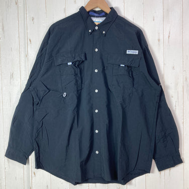 【Men's L ブラック系】 Columbia ( コロンビア ) バハマ 2 ロングスリーブ シャツ Bahama II L S Shirt PFGシリーズ ナイロン ウェア トップス インナー シャツ ロングスリーブシャツ 化繊 z00059490  化繊 ロ