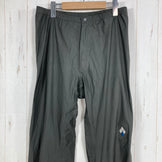 【Men's L グレー系】 Montbell ( モンベル ) ストレッチレイン フルジップパンツ Men's Stretch Rain Full Zip Pants ストレッチドライテック 3レイヤー サイドフルオープン ナイロン ウェア ボトムス ロングパン