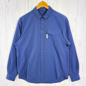 【Men's S ネイビー系】 Ridge Mountain Gear ( リッジマウンテンギア ) ベーシック ロングスリーブ シャツ Basic Long Sleeve Shirt インディゴブルー ポリエステル ウェア トップス インナー シャツ ロングスリー