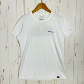 【Women's S ホワイト系】 2021 Patagonia ( パタゴニア ) キャプリーン クール デイリー グラフィック シャツ Capilene Cool Daily Graphic Shirt BOLW / Boardshort Logo: White 吸