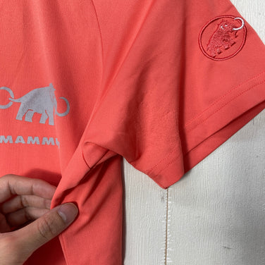 【Women's M オレンジ系】 Mammut ( マムート ) クイックドライ アジリティ ティーシャツ QD Aegility T-Shirt 吸水速乾｜イージーケア ポリエステル ウェア トップス インナー シャツ ショートスリーブTシャツ クルーネック 化繊