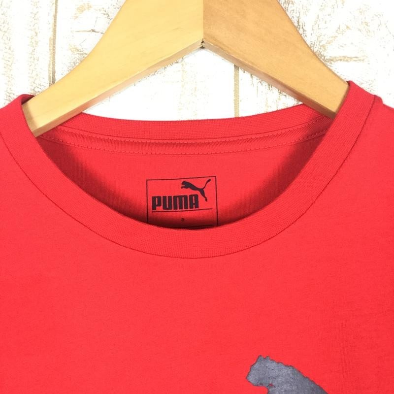 【MEN's S】 プーマ ショートスリーブ フェイデッド ロゴ Tシャツ PUMA 838896 レッド系