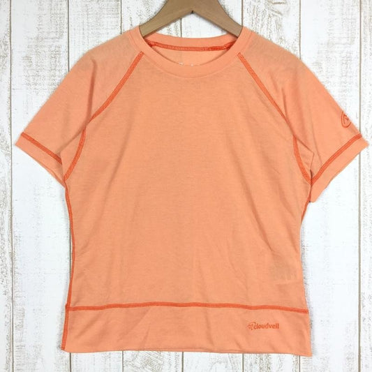 【WOMEN's S】 クラウドベイル クリックドライ ショートスリーブ クルーネック Tシャツ CLOUDVEIL 4255 オレンジ系