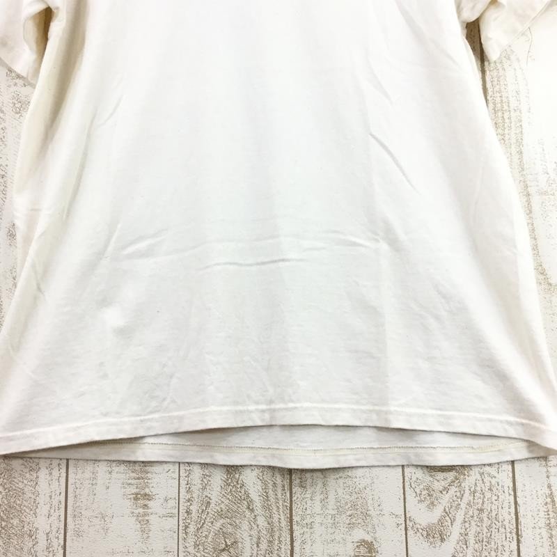 【MEN's L】 マウンテンシャレー MOUNTAIN CHALET オリジナル Tシャツ 希少なアウトドアTシャツ アイボリー系