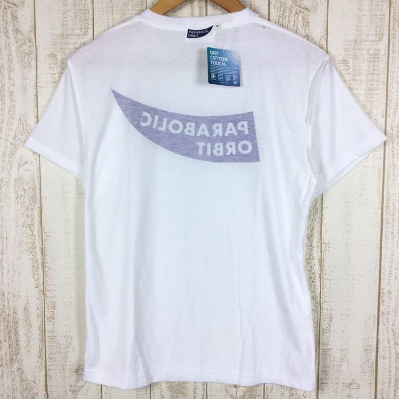 【MEN's S】 パラボリックオービット ロゴ Tシャツ ドライコットンタッチ ホワイト系