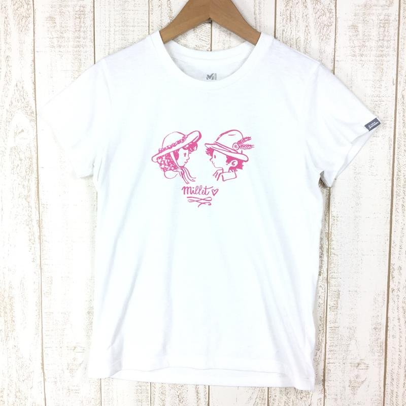 【WOMEN's XS】 ミレー ウィメンズ ユーゴ ボーイミーツガール Tシャツ ショートスリーブ MILLET MIV01703 ホワイト系
