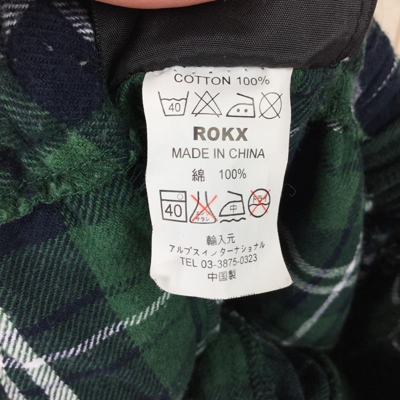 【UNISEX XS】 ロックス タータンチェック クライミング ショーツ ROKX グリーン系
