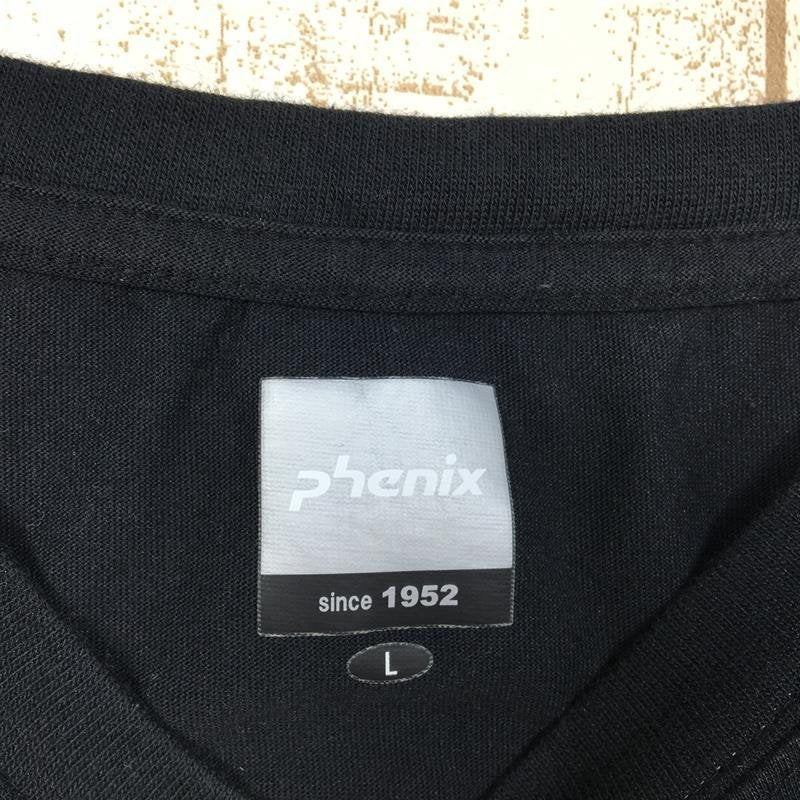 【MEN's L】 フェニックス コットンポリ クイックドライ ショートスリーブ Tシャツ PHENIX PMC0123 ブラック系