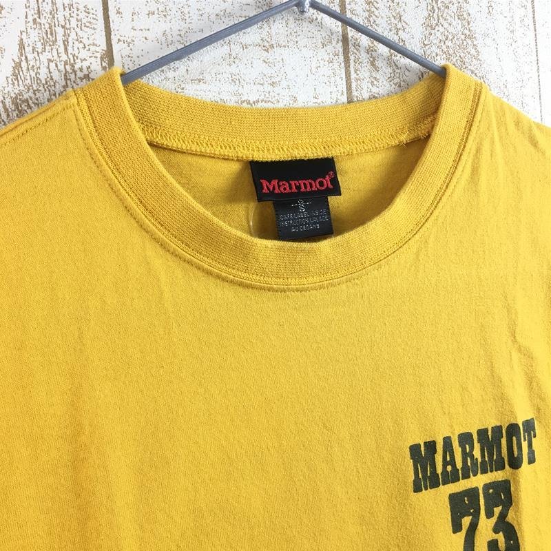 【MEN's S】 マーモット コットン ショートスリーブ Tシャツ MARMOT オレンジ系