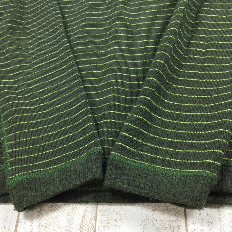 【MEN's M】 マウンテンハードウェア メルブ ストライプ セーター Melbu Stripe Sweater メリノウール 生産終了モデル 入手困難 MOUNTAIN HARDWEAR OM4251 グリーン系