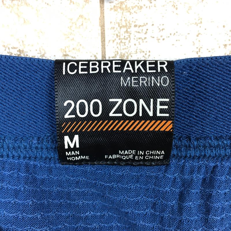 【MEN's M】 アイスブレーカー 200 ゾーン レギンス 200 ZONE LEGGINGS メリノウール タイツ ICEBREAKER 104358401 ブルー系