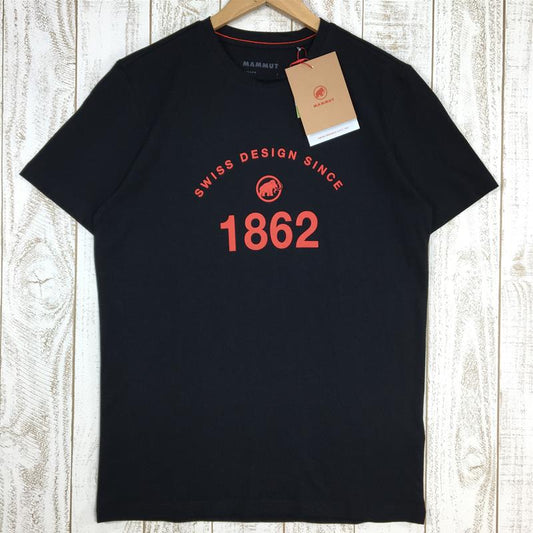 【MEN's S】 マムート ザイル Tシャツ Seile T-Shirt オーガニックコットン MAMMUT 1017-00973 ブラック系