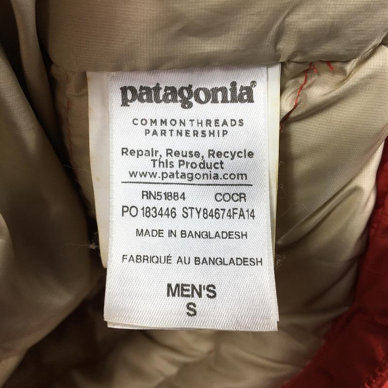 MENs S  パタゴニア ダウン セーター Down Sweater 800FP ジャケット PATAGONIA 84674 COCR レッド系