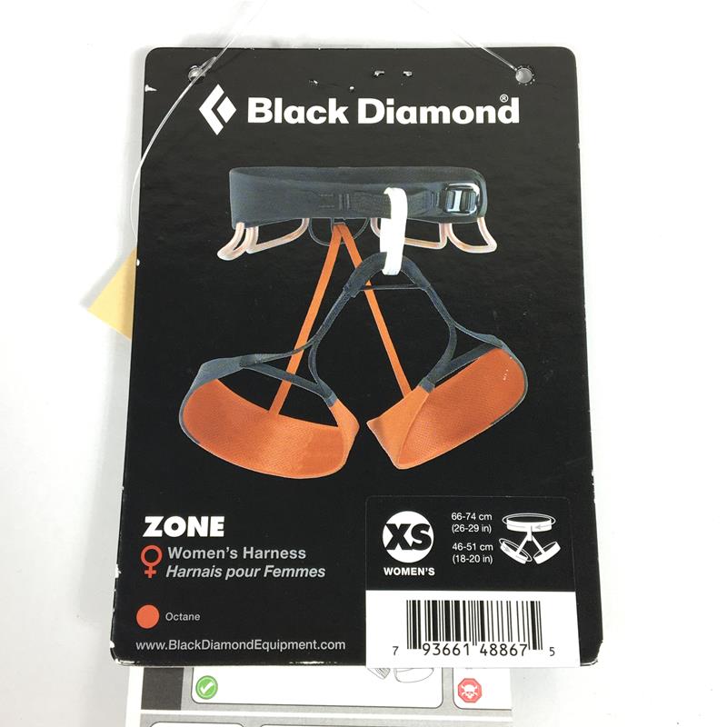 【WOMEN's XS】 ブラックダイヤモンド ゾーン ウィメンズ ZONE WOMENS' クライミングハーネス BLACK DIAMOND Octane オレンジ系