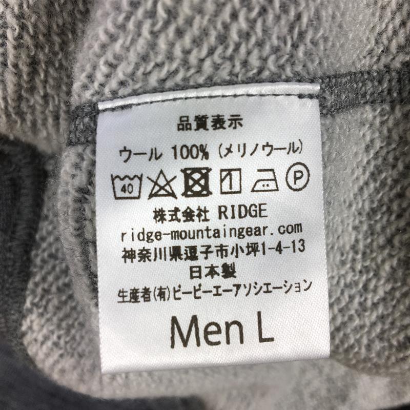 【MEN's L】 リッジマウンテンギア メリノ スウェット シャツ Merino Sweat Shirt メリノウール クルーネック セー