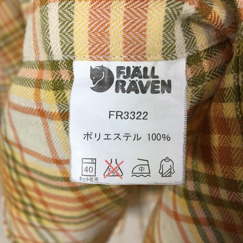 【MEN's L】 フェールラーベン クイックドライ フランネルシャツ Quickdry Flannel Shirt FJALLRAVEN FR3322 オレンジ系
