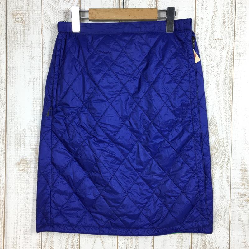 【WOMEN's L】 モンベル サーマラップスカート インサレーション 巻きスカート MONTBELL 1105463 Blue / Green ブルー系