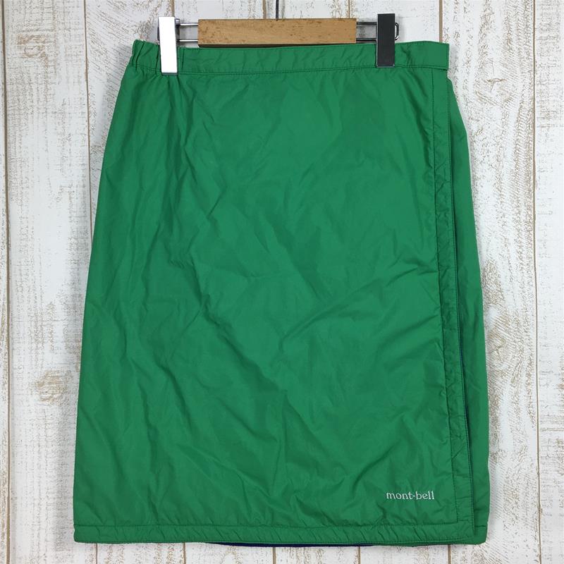 【WOMEN's L】 モンベル サーマラップスカート インサレーション 巻きスカート MONTBELL 1105463 Blue / Green ブルー系