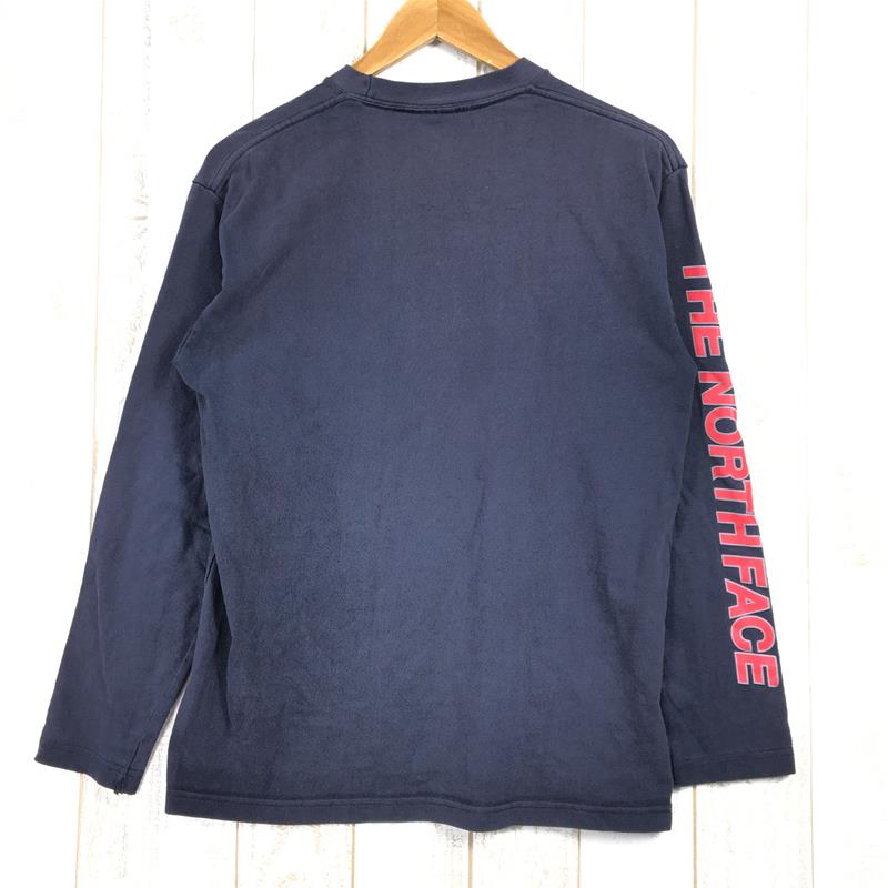 MEN's S】 ノースフェイス ロングスリーブ スクエア ロゴ スリーブ T