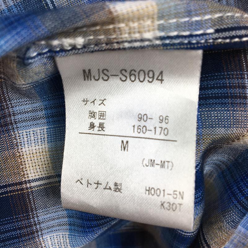 【MEN's M】 マーモット ロングスリーブ クイックドライ プレイド シャツ Long Sleeve QuickDry Plaid Shirt MARMOT MJS-S6094 ブルー系