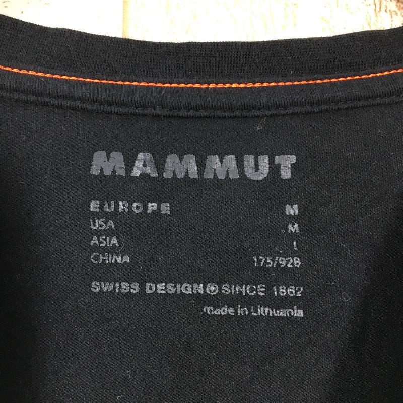 【MEN's M】 マムート クラシック Tシャツ Classic T-Shirt オーガニックコットン ストレッチ MAMMUT 1017-02240 ブラック系