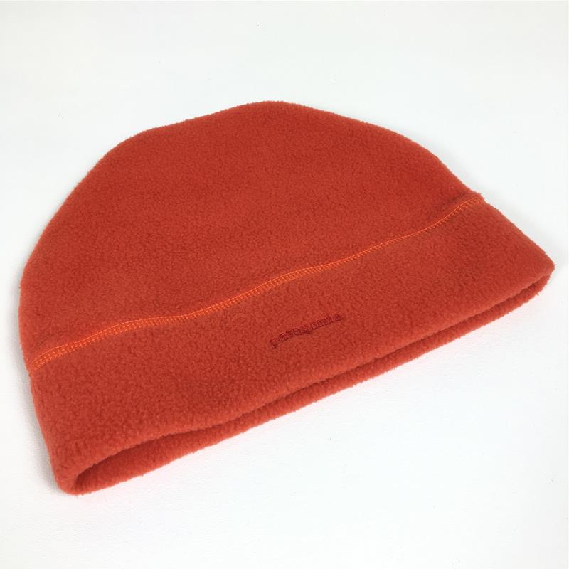 【M】 パタゴニア 2003 シンチラ アルパイン ハット Synchilla Alpine Hat フリース ビーニー アメリカ製 リオレッド 生産終了モデル 入手困難 PATAGONIA 28938 Rio Red オレンジ系