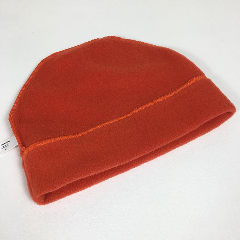 【M】 パタゴニア 2003 シンチラ アルパイン ハット Synchilla Alpine Hat フリース ビーニー アメリカ製 リオレッド 生産終了モデル 入手困難 PATAGONIA 28938 Rio Red オレンジ系