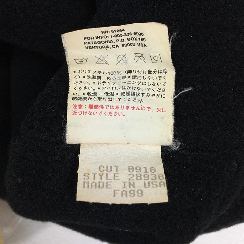 【L】 パタゴニア 1999 シンチラ アルパイン ハット Synchilla Alpine Hat フリース ビーニー アメリカ製 生産終了モデル 入手困難 PATAGONIA 28936 BLK Black ブラック系