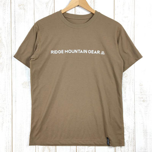 【MEN's M】 リッジマウンテンギア ポリベーシックT フルロゴ S/S Poly Basic Tee Short Sleeve Full Logo Tシャツ RIDGE MOUNTAIN GEAR ブラウン系