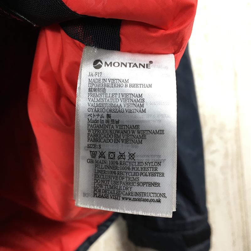 【MEN's S】 モンテイン フラックス ジャケット Flux Jacket プリマロフト インサレーション フーディ MONTANE チャコール系