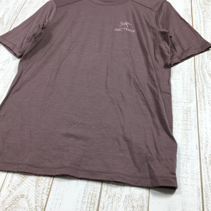 【MEN's S】 アークテリクス イオニア メリノ ウール アークワード ショートスリーブ Tシャツ Ionia Merino Wool Arc'word Short Sleeve T-Shirt ARCTERYX X000006537/L08527200 019012 Velvet Sand ブラウン系